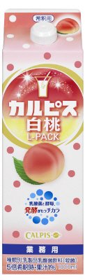 「カルピス」白桃Ｌパック