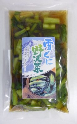雪ぐに野沢菜