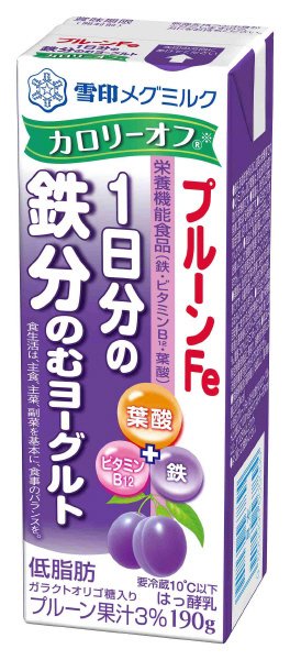 プルーンＦｅ　１日分の鉄分　のむヨーグルト　カロリーオフR