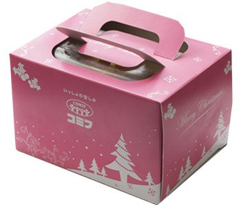 苺のクリスマスロールケーキ