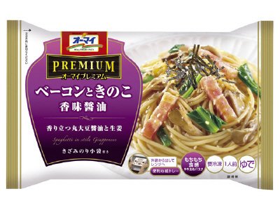 ベーコンときのこ香味醤油