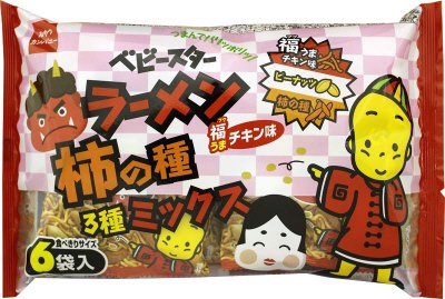 節分ベビースターラーメンフクうまチキン柿の種ミックス６袋