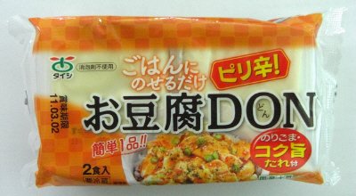ピリ辛！お豆腐ＤＯＮ　のりごま・コク旨たれ付