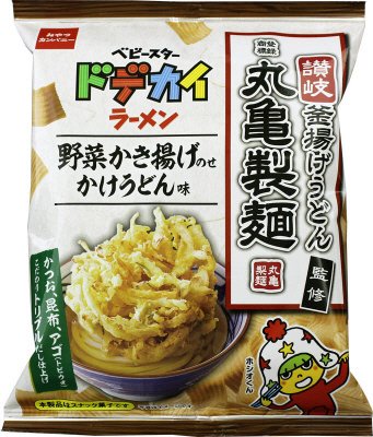 ベビースタードデカイラーメン丸亀製麺野菜かき揚げかけうどん味