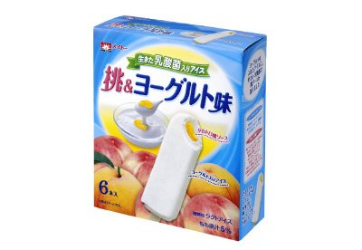 生きた乳酸菌入りアイス　桃＆ヨーグルト味