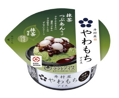 やわもちアイス　抹茶つぶあんカップ