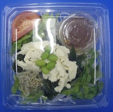 島豆腐とじゃこのサラダ