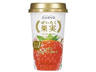 ぜいたく果実いちごのむヨーグルト