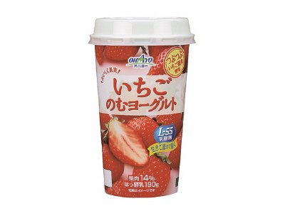 おいしく果実いちごのむヨーグルト
