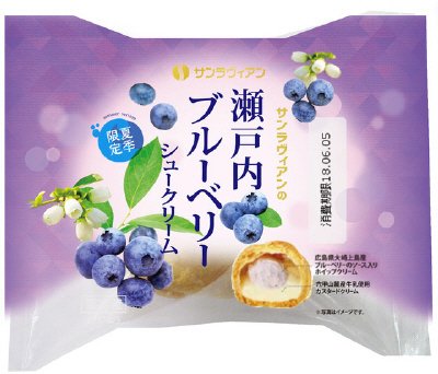 サンラヴィアンの瀬戸内ブルーベリーシュークリーム