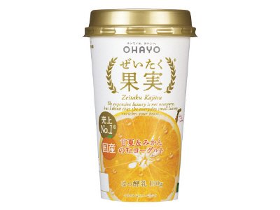 ぜいたく果実国産甘夏＆みかんのむヨーグルト