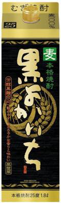 本格焼酎「黒よかいち」２５°　麦　紙パック