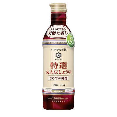 いつでも新鮮　特選丸大豆しょうゆ　まろやか発酵