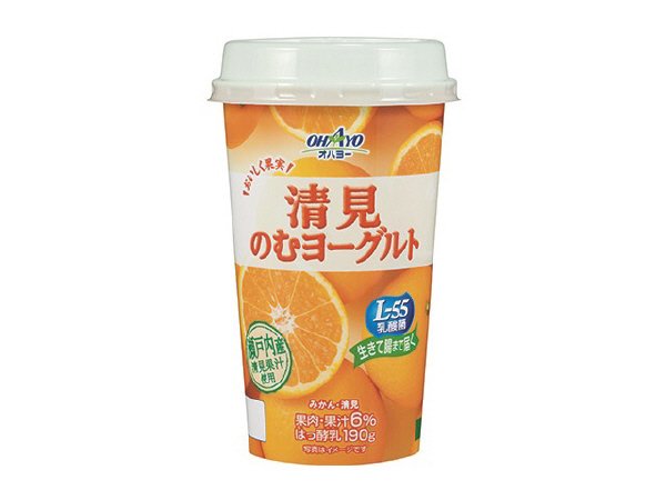 おいしく果実清見のむヨーグルト