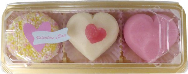 バレンタイン　上生菓子３個入