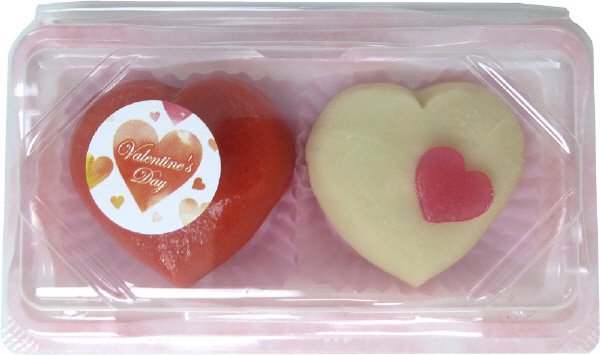チョコ入りハート練切