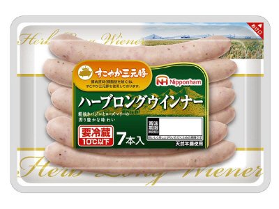 すこやか三元豚ハーブロングウインナー