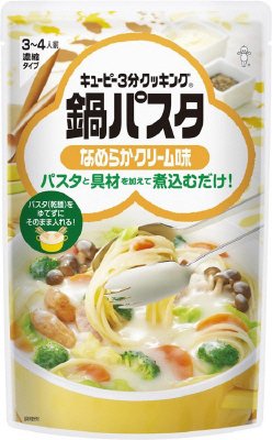 鍋パスタ　なめらかクリーム味