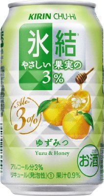 キリンチューハイ氷結やさしい果実の３％　ゆずみつ