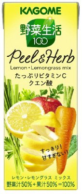 野菜生活１００ Ｐｅｅｌ＆Ｈｅｒｂ レモン・レモングラスミックス