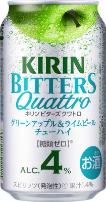キリンチューハイ　ビターズ　クワトロ　グリーンアップル＆ライムピール