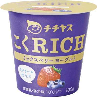 チチヤスこくＲＩＣＨ　ミックスベリーヨーグルト