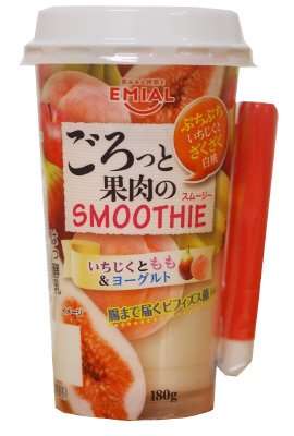 ごろっと果肉のＳＭＯＯＴＨＩＥ　いちじくともも＆ヨーグルト