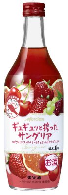 ギュギュッと搾ったサングリア　ロゼワイン×ストロベリー＆チェリー＆ピンクグレフル　Ｐ５００