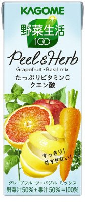 野菜生活１００ Ｐｅｅｌ＆Ｈｅｒｂ グレープフルーツ・バジルミックス