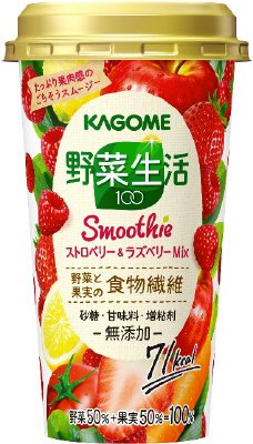 野菜生活Ｓｍｏｏｔｈｉｅ　ストロベリー＆ラズベリーＭｉｘ