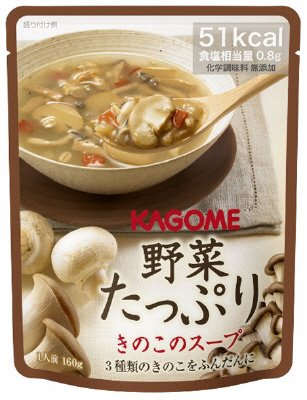 野菜たっぷり　きのこのスープ