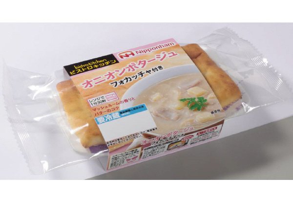 オニオンポタージュ　フォカッチャ付き