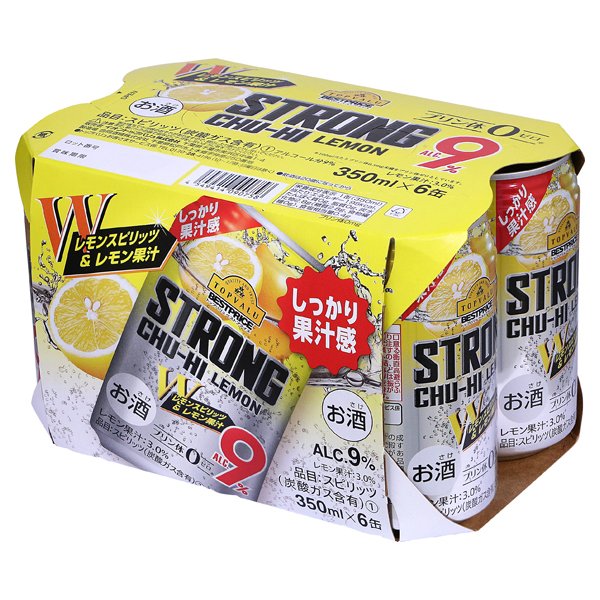 STRONG CHU-HI LEMON Wレモンスピリッツ&レモン果汁 ALC.9%