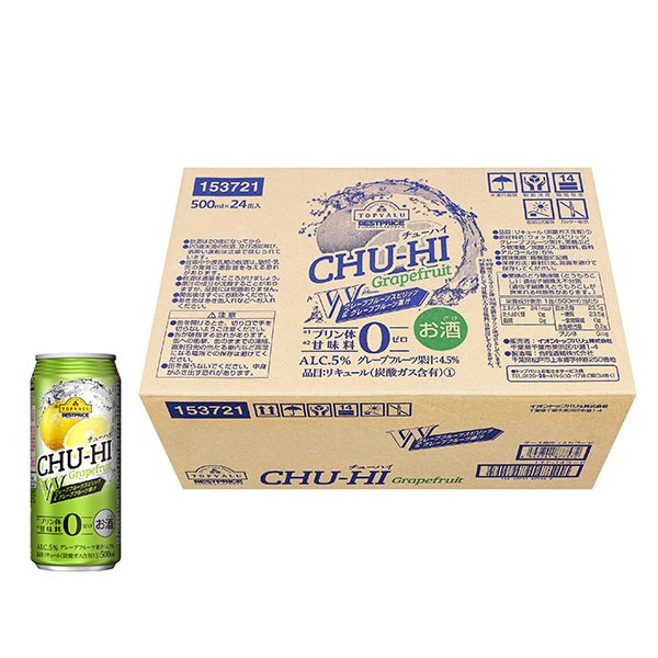 CHU-HI Grapefruit Wグレープフルーツスピリッツ&グレープフルーツ果汁 ALC.5%