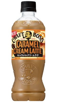 サントリーコーヒー　クラフトボス　キャラメルクリームラテ　５００ｍｌペットアイキャッチシール付