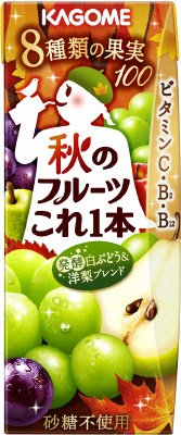 秋のフルーツこれ一本　発酵白ぶどう＆洋梨ブレンド