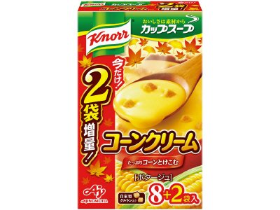 「クノール　カップスープ」コーンクリーム（８袋＋２袋入）