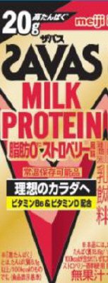 (ｻﾞﾊﾞｽ) MILK PROTEIN(ﾐﾙｸﾌﾟﾛﾃｲﾝ）脂肪0ｽﾄﾛﾍﾞﾘｰ風味