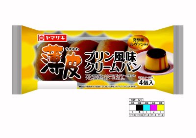 薄皮プリン風味クリームパン