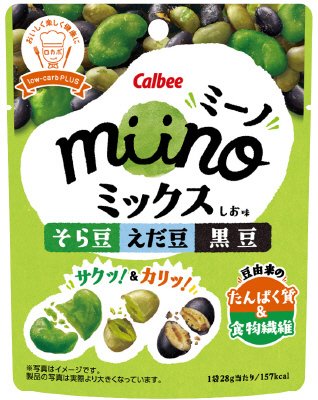 ｍｉｉｎｏミックスそら豆えだ豆黒豆しお味