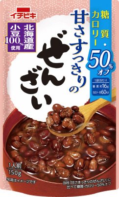 甘さすっきりの糖質カロリー50％オフぜんざい