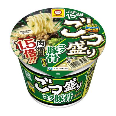 ごつ盛り　コク豚骨ラーメン　肉増量１．５倍