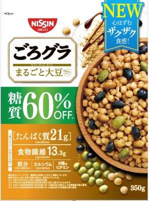 ごろグラ　糖質６０％オフ　まるごと大豆