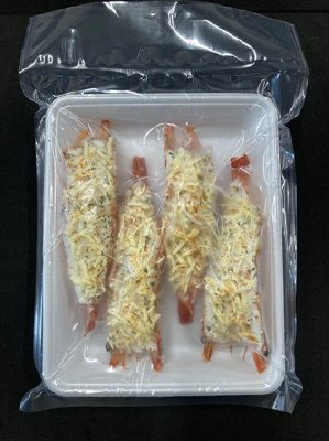有頭海老開きグラタン
