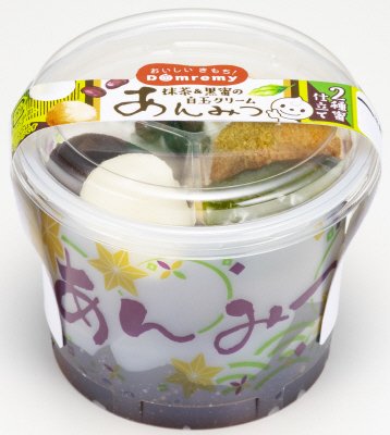 抹茶＆黒蜜の白玉クリームあんみつ