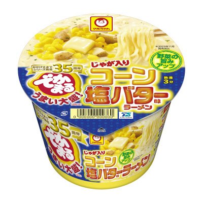 でかまる　じゃが入りコーン塩バター味ラーメン
