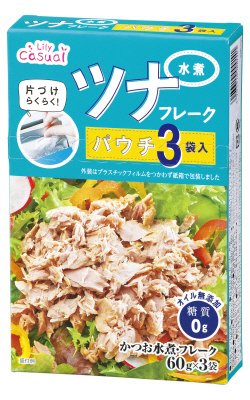 かつおのツナフレーク　水煮　パウチ３P