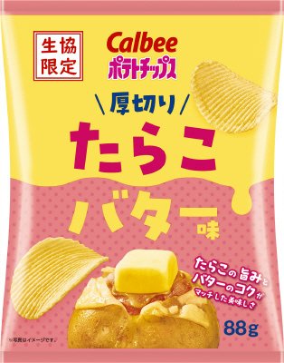 厚切りポテトチップスたらこバター味