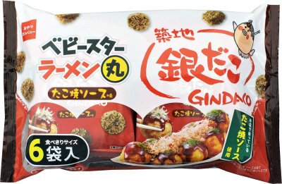 ベビースターラーメン丸銀だこたこ焼ソース味６袋入