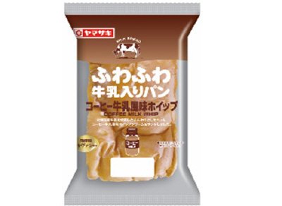 ふわふわ牛乳入りパン（コーヒー牛乳風味ホイップ）